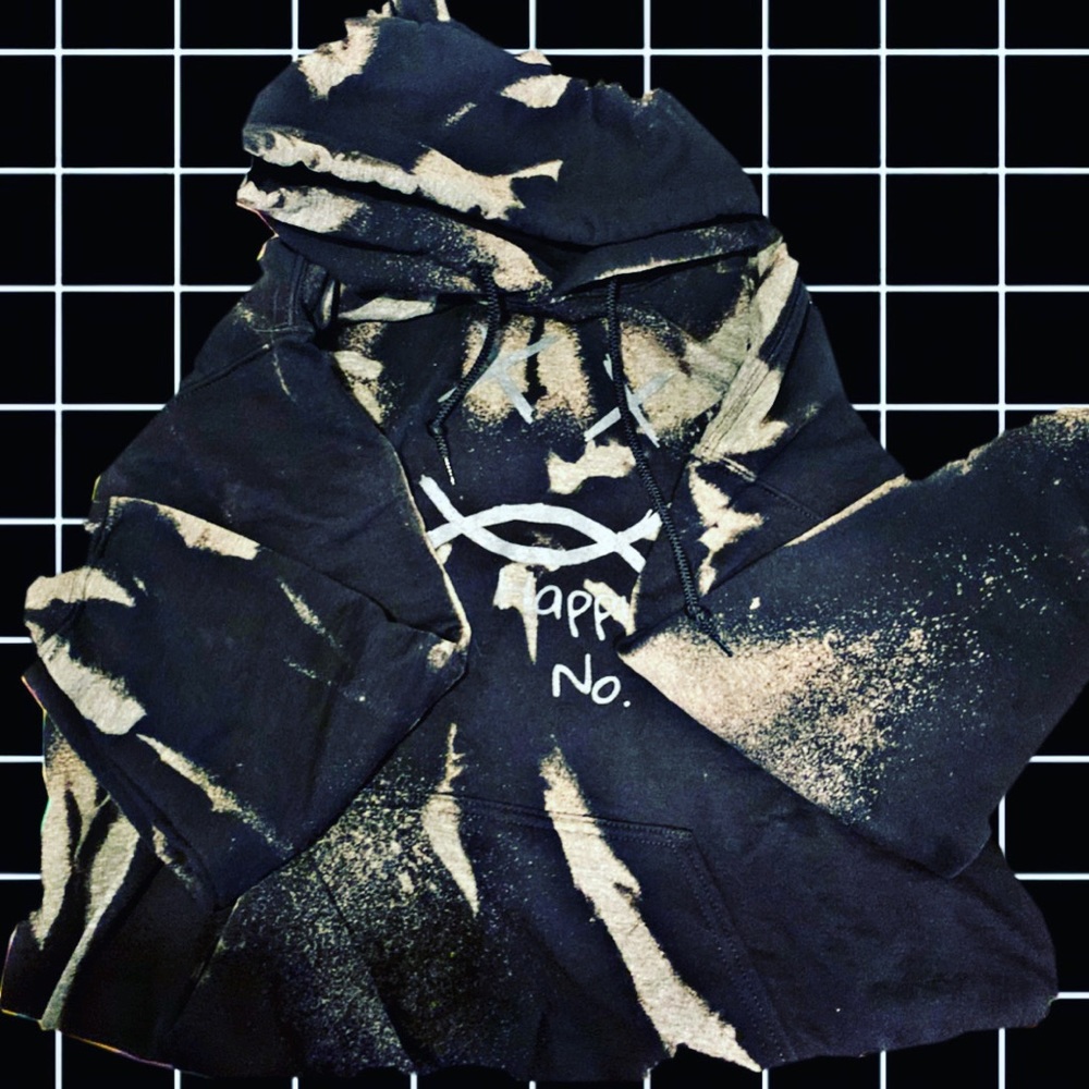 HappyNo. Reverse dyed hoodie NEW